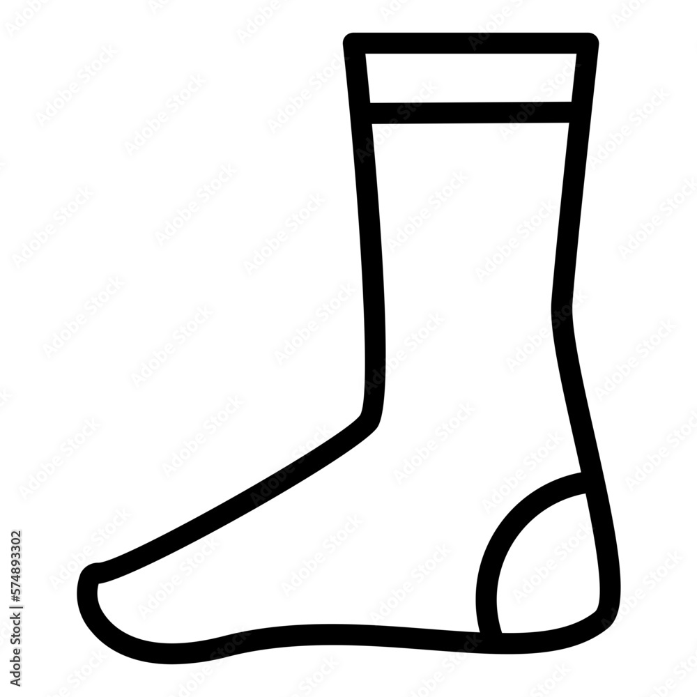 Socks outline icon Socks outline icon