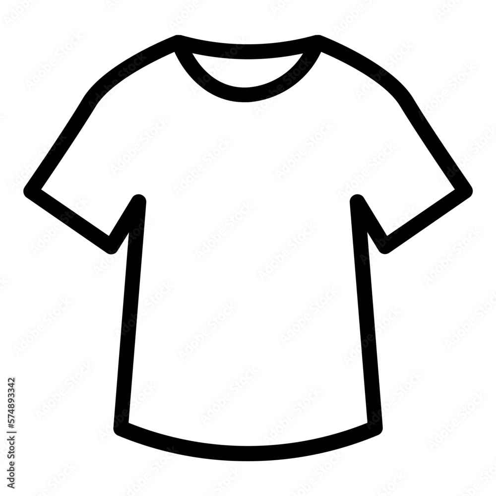 Shirt outline icon Shirt outline icon