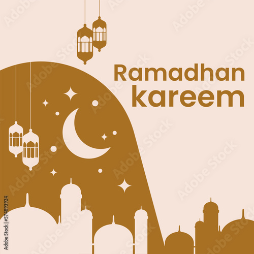 template ramadhan kareem, instagram posts, greeting card poster template, post card, invitation