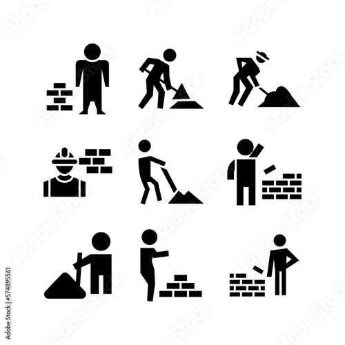 construction icon or logo isolated sign symbol vector illustration - high quality black style vector icons
