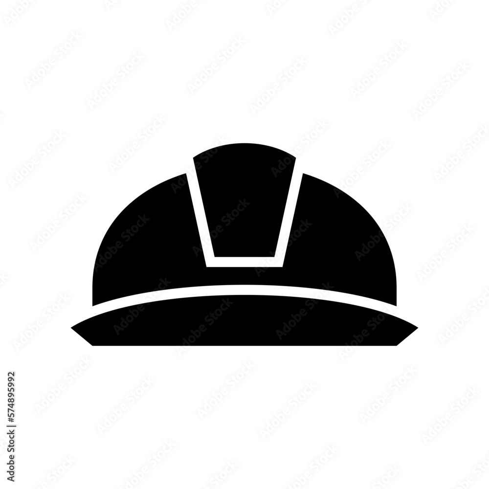 hard hat icon or logo isolated sign symbol vector illustration - high quality black style vector icons
