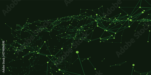 Green digital modern technology abstract background