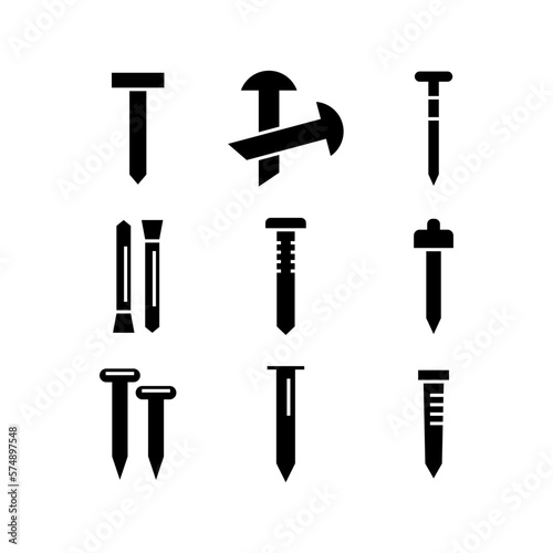 nails icon or logo isolated sign symbol vector illustration - high quality black style vector icons 