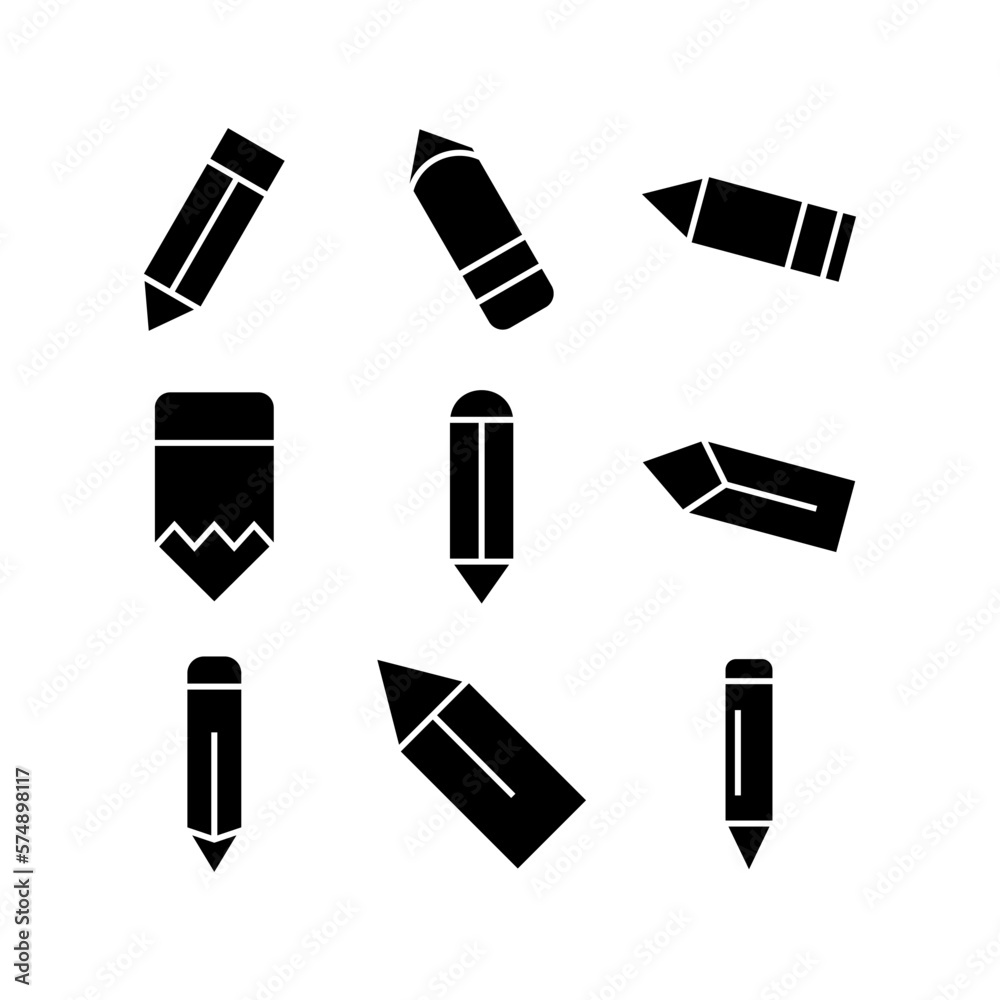 pencil icon or logo isolated sign symbol vector illustration - high quality black style vector icons
