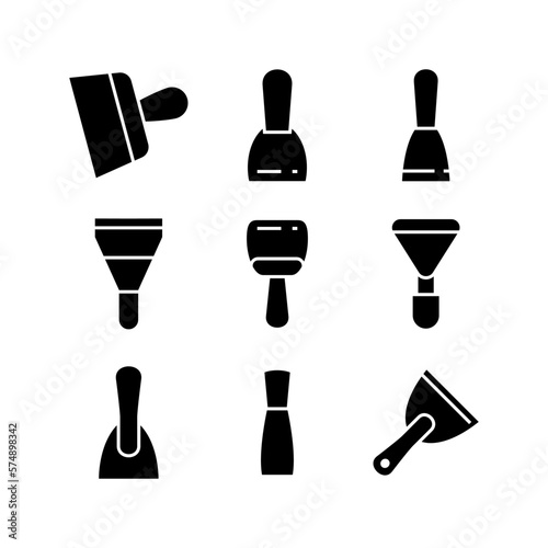 putty knife icon or logo isolated sign symbol vector illustration - high quality black style vector icons
