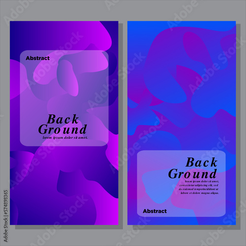 Colorful abstract liquid and fluid shape with color gradation for banner, brochure design and business card template