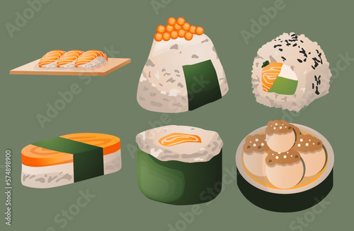 Set Japanese Food Collection
