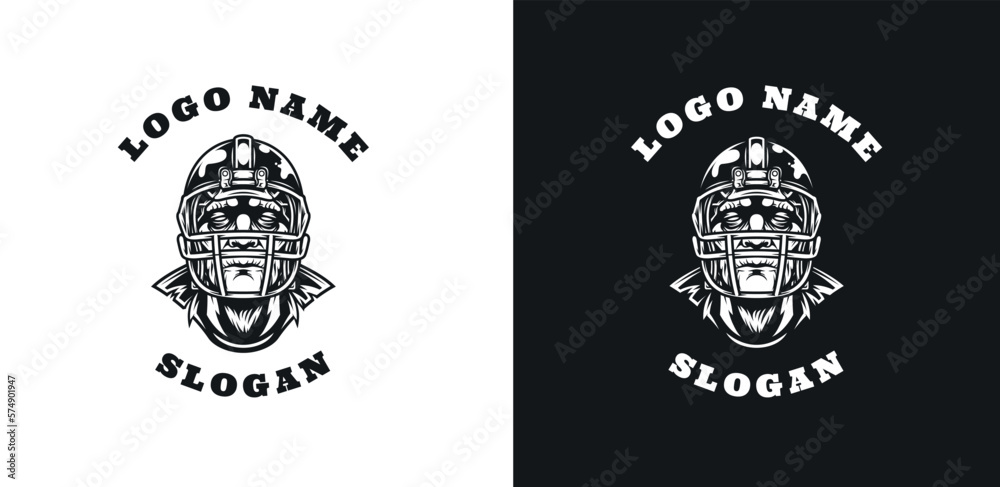 Frankenstein Rugby Graphic Logo Design Frankenstein Rugby Graphic Logo Design
