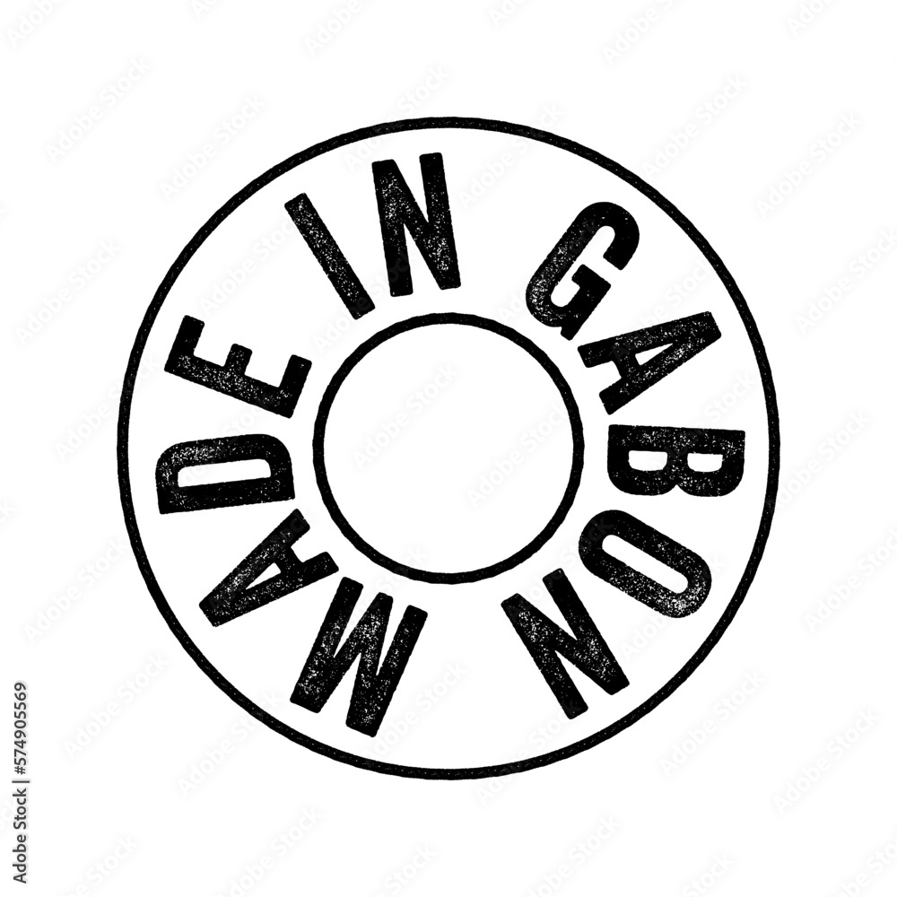 Made in Gabon text emblem stamp, concept background Made in Gabon text emblem stamp, concept background