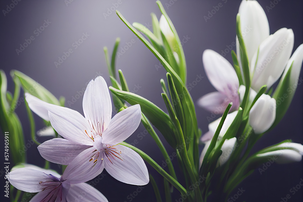 Fototapeta premium Spring Flowers with generative AI