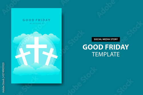 Good Friday Flat Illustration Template photo