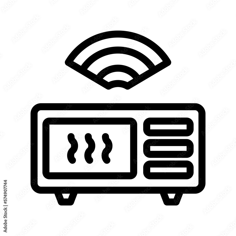 Icon Smart Microwave, e wallet, Internet of thing, wireless, Wi-Fi, signal. vector illustration. editable file Icon Smart Microwave, e wallet, Internet of thing, wireless, Wi-Fi, signal. vector illustration. editable file