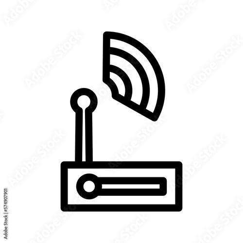Icon Router, receiver, transfer, Internet of thing, wireless, Wi-Fi, signal. vector illustration. editable file