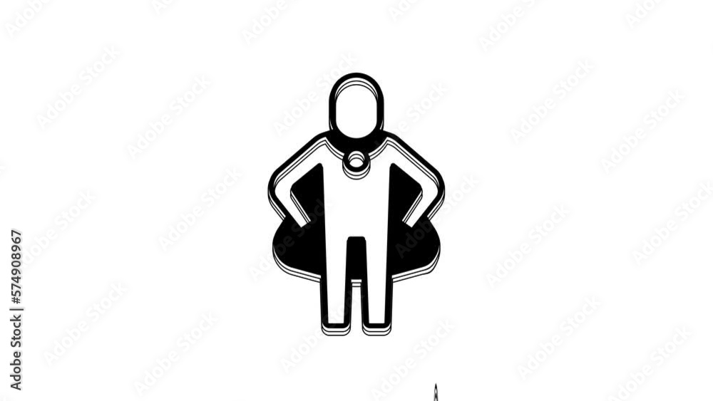 Black Head hunting icon isolated on white background. Business target or Employment sign. Human resource and recruitment for business. 4K Video motion graphic animation Black Head hunting icon isolated on white background. Business target or Employment sign. Human resource and recruitment for business. 4K Video motion graphic animation