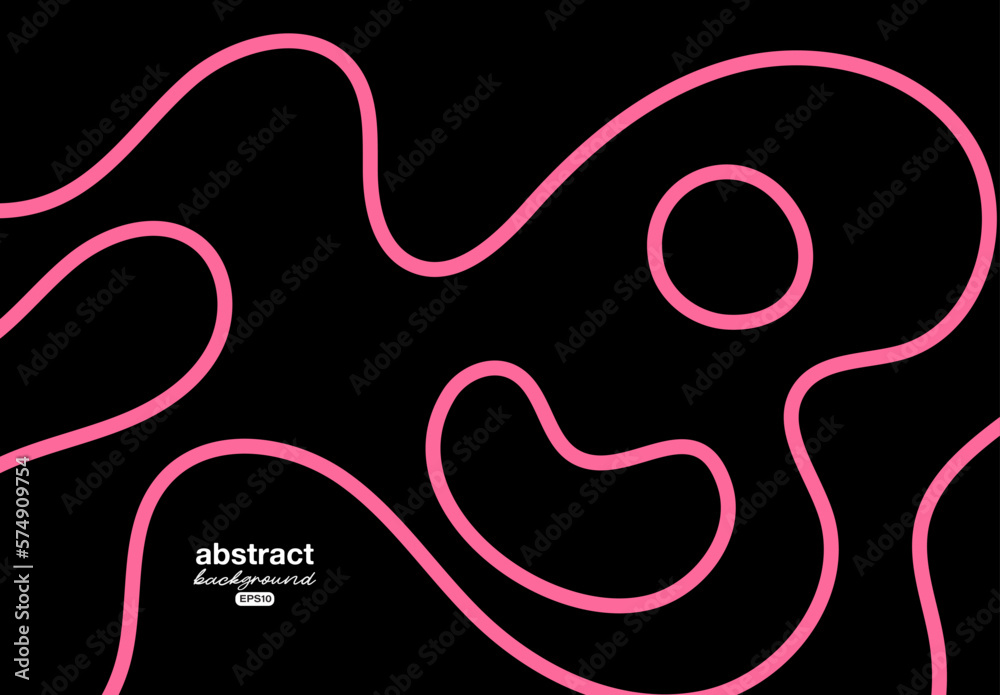 Obraz premium neon fluid wavy 1990s theme modern art background for advertisement banner,brochure,website landingpage, notebook cover vector eps.