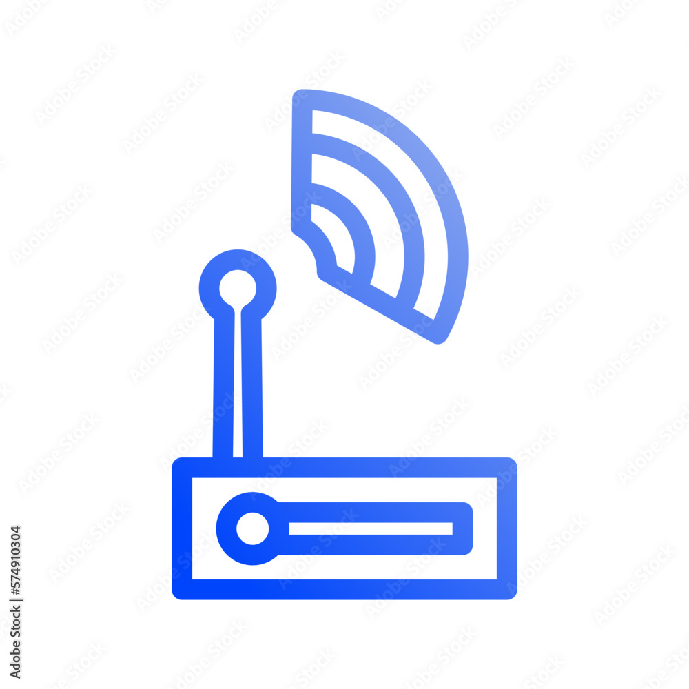 Icon Router, receiver, transfer, Internet of thing, wireless, Wi-Fi, signal. vector illustration. editable file Icon Router, receiver, transfer, Internet of thing, wireless, Wi-Fi, signal. vector illustration. editable file