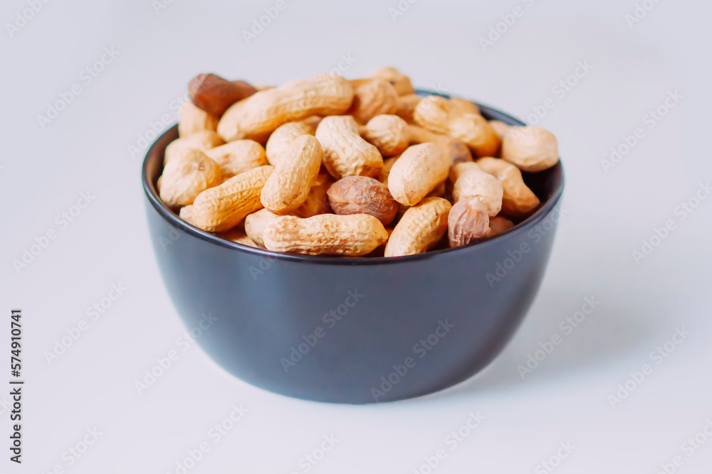 Unpeeled nuts close up. Peanuts. Unpeeled nuts close up. Peanuts.