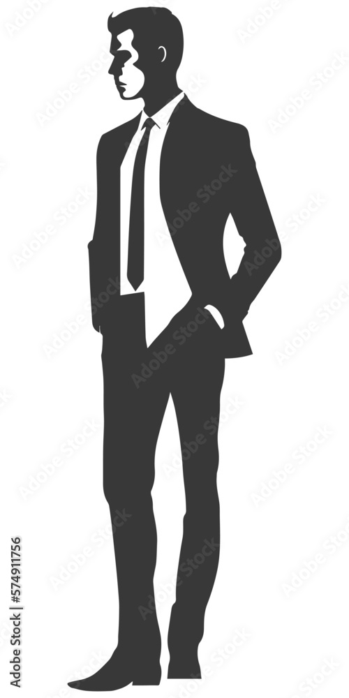 silhouette of a businessman silhouette of a businessman