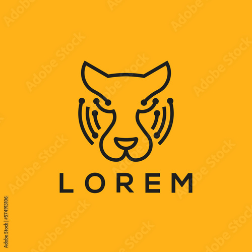Tiger Digital Technology Logo Design