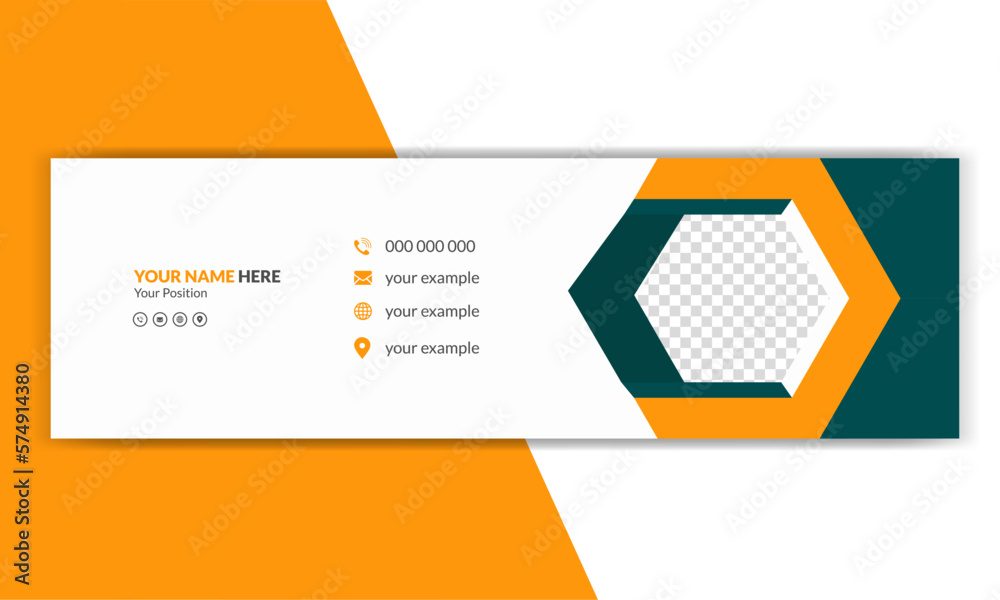 Email signature template design Corporate mail creative business Email signature template design Corporate mail creative business