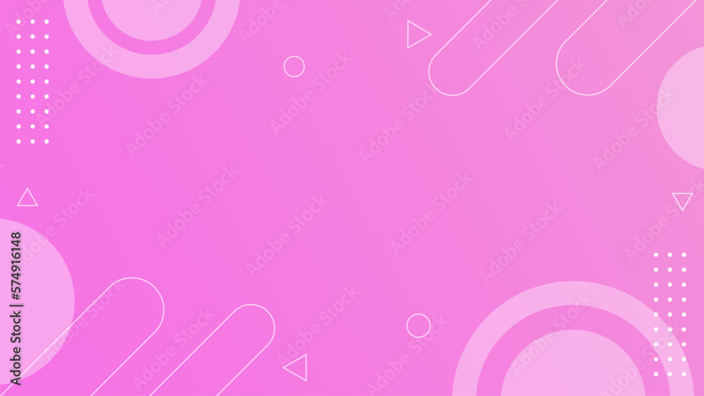 Abstract pink background, Pink modern shapes background. Valentines day, Mother's day concept or beauty website banner, landing page design. Vector illustration
