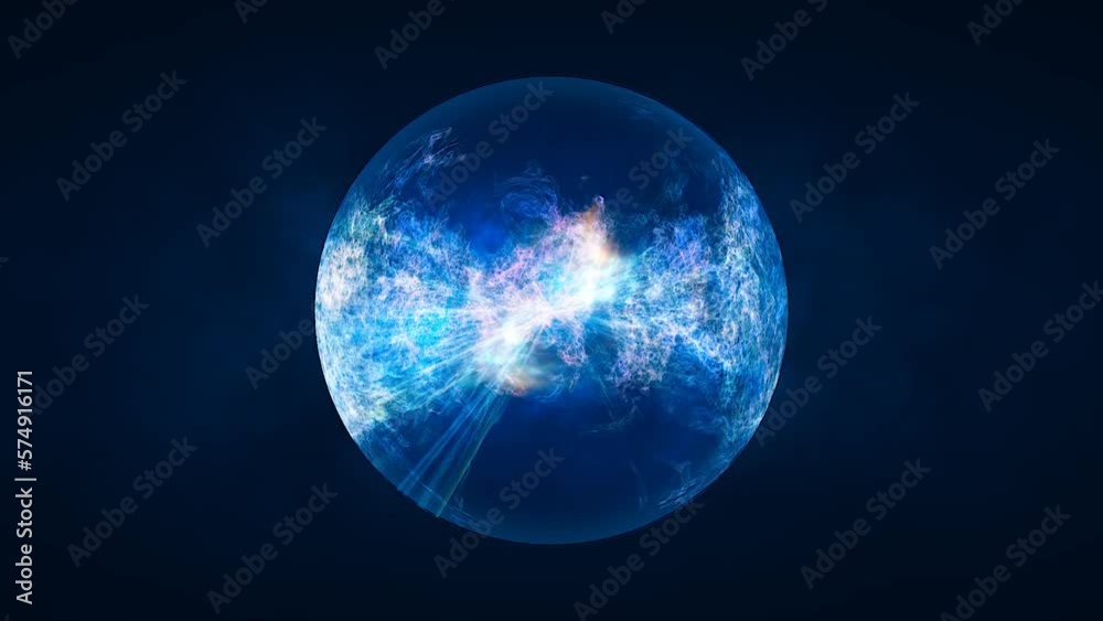 Abstract ball sphere planet energy transparent glass space abstract background. Video 4k, 60 fps Abstract ball sphere planet energy transparent glass space abstract background. Video 4k, 60 fps