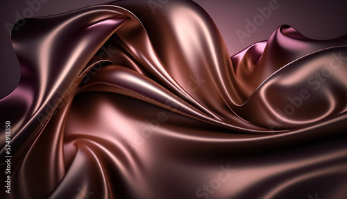 Soft pastel colors and a glossy satin texture give this abstract background a calming feel, perfect for creating a peaceful atmosphere in any design. Generative AI
