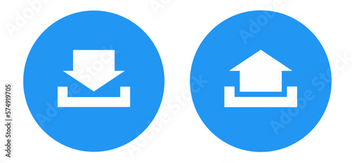 download and upload icon set