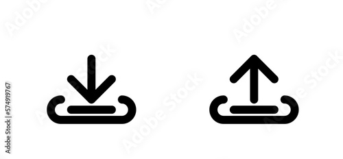 download and upload icon set