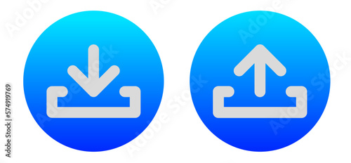 download and upload icon set