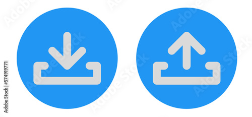 download and upload icon set