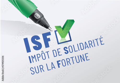 ISF - impot de solidarité sur la fortune photo