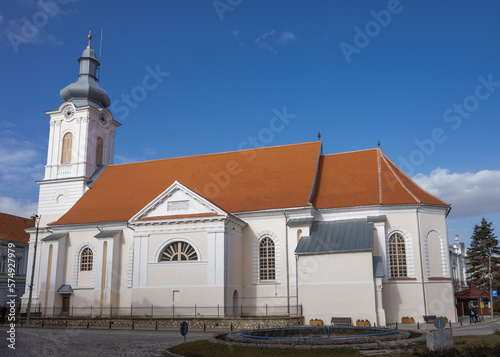 Targul Secuiesc ,Romania 15.01.2023 The Reformed Church of Târgu Secuiesc is a historical monument located on the territory of the city of Târgu Secuiesc.