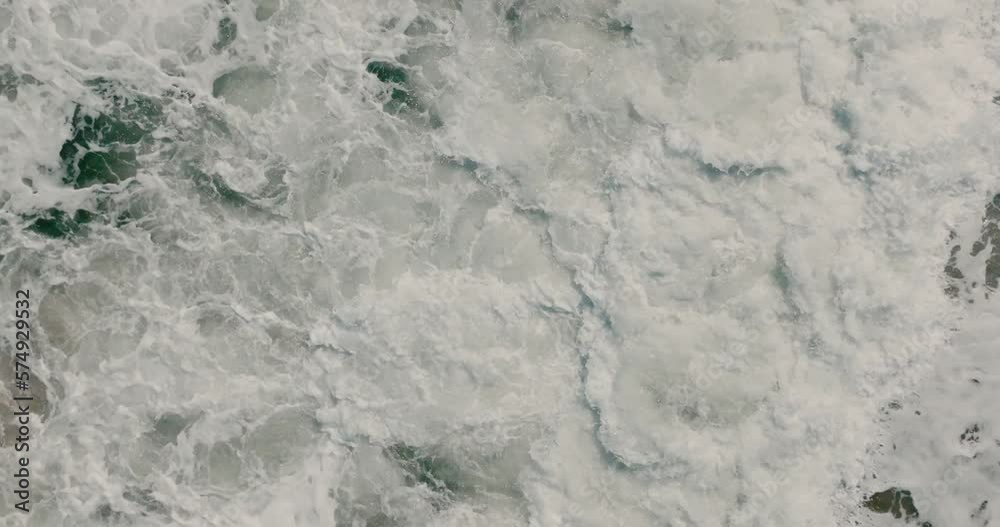 Aerial drone of the sea waves, close up, Colombia Aerial drone of the sea waves, close up, Colombia
