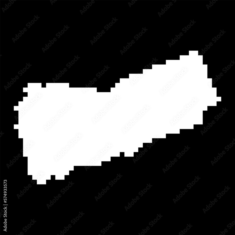 Pixel map of Yemen. Vector illustration. Pixel map of Yemen. Vector illustration.