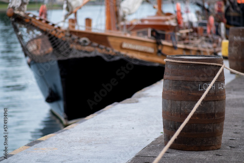 old wooden boat in port © Adam
