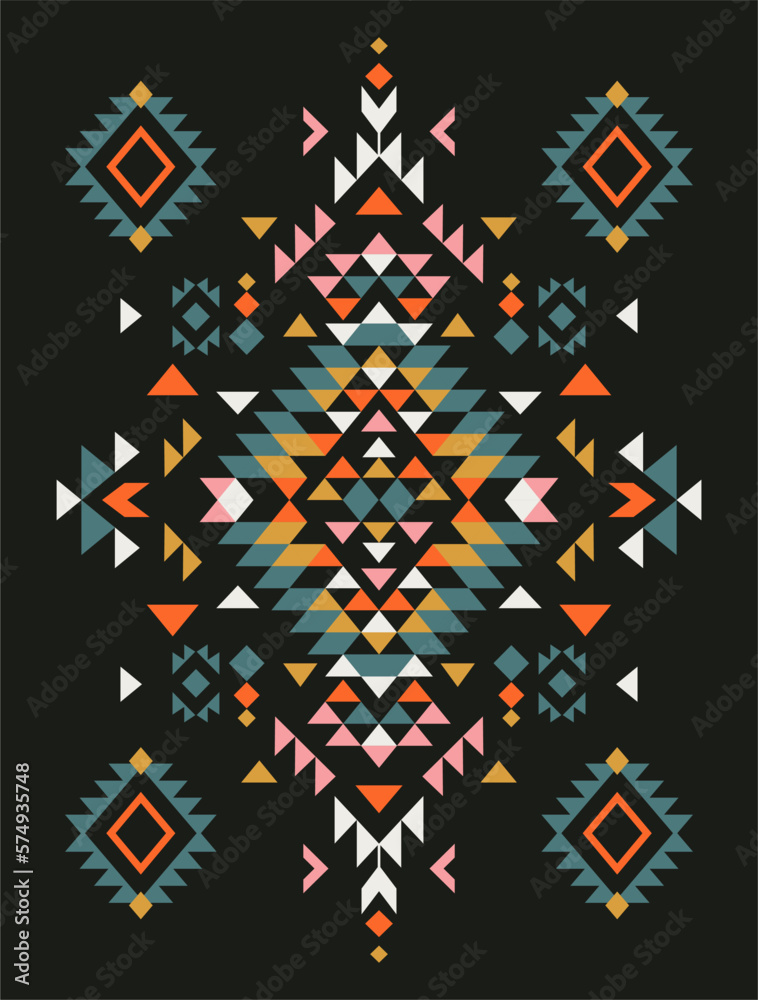 Aztec motif tribal ethnic design. Navajo decoration symbol, boho tattoo geometric template. Ethnic ornament. Aztec motif tribal ethnic design. Navajo decoration symbol, boho tattoo geometric template. Ethnic ornament.