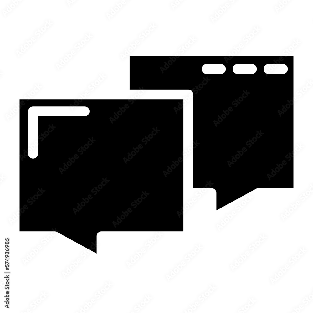 Fototapeta premium communication glyph 