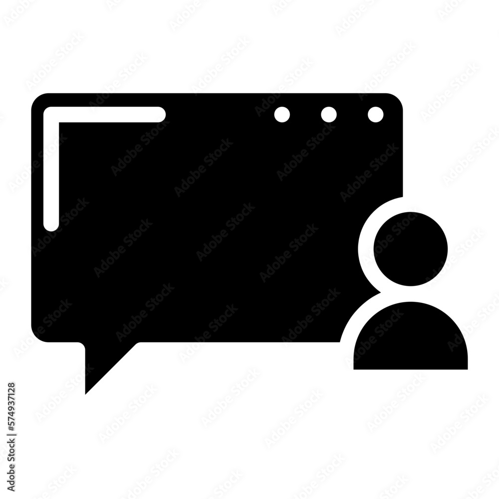 Fototapeta premium communication glyph