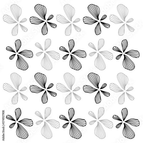 Simple Spring Retro Flowers Texture  Pattern  Background