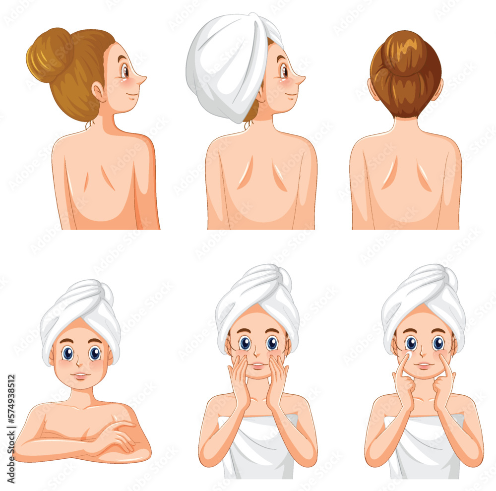 Collection of women enjoying spa treatments