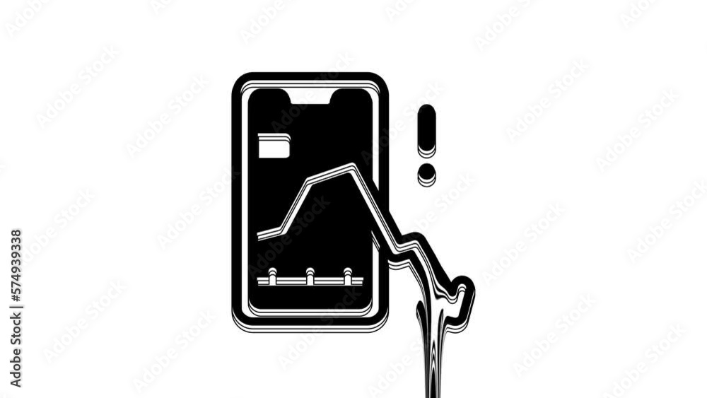 Black Mobile stock trading concept icon isolated on white background. Online trading, stock market analysis, business and investment. 4K Video motion graphic animation Black Mobile stock trading concept icon isolated on white background. Online trading, stock market analysis, business and investment. 4K Video motion graphic animation