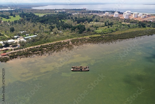 A shipwreck close to the coast