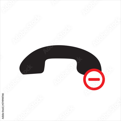 Hang up phone icon vector illustration symbol