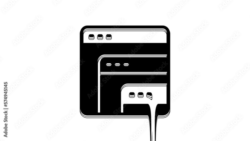 Black Software, web developer programming code icon isolated on white background. Javascript computer script random parts of program code. 4K Video motion graphic animation Black Software, web developer programming code icon isolated on white background. Javascript computer script random parts of program code. 4K Video motion graphic animation