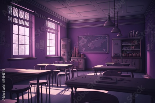 Beautiful Purple-Toned Study Room Images for Your Design Inspiration
