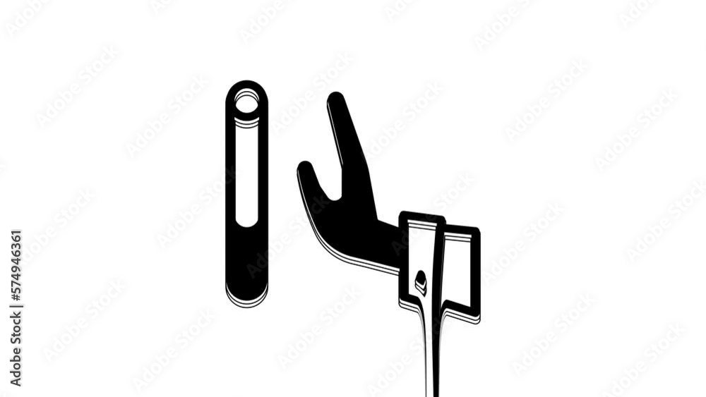 Black Giving up cigarette icon isolated on white background. Tobacco sign. Smoking symbol. Healthy lifestyle. 4K Video motion graphic animation Black Giving up cigarette icon isolated on white background. Tobacco sign. Smoking symbol. Healthy lifestyle. 4K Video motion graphic animation