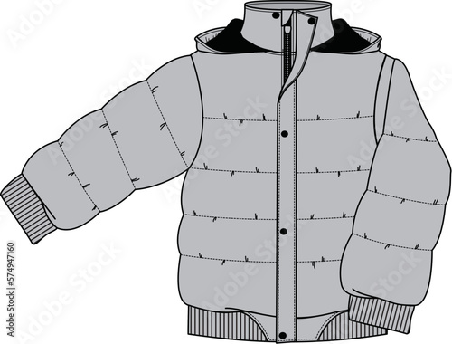 illustration vector jacket clothing clothes drawings design collar belted contarasting puffa gilet trim kidswear outwear younger baby caqoule pocho raincoat anorak kids wool coat parka boys fur 