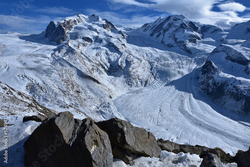 Grand glacier du mont Rose    Zermatt. Suisse