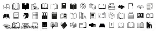 Book icon vector. open book icon set